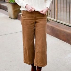 Everlane - The Wide Leg Crop Pant Jeans Ochre Brown - Sz 10